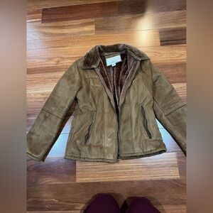Chebella Brown Faux Fur Coat